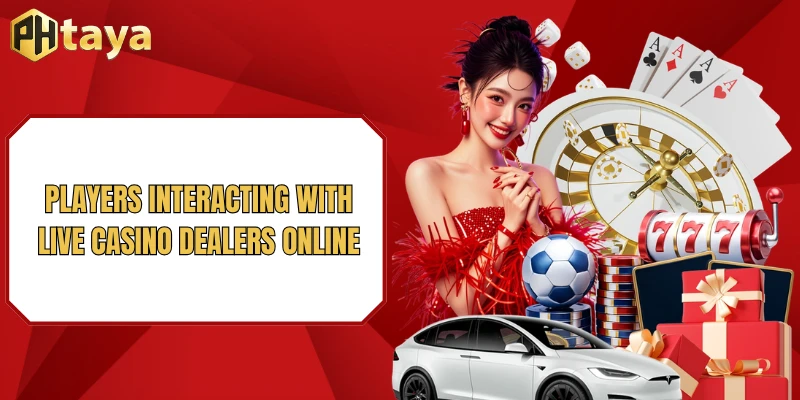 Players interacting with live casino dealers online