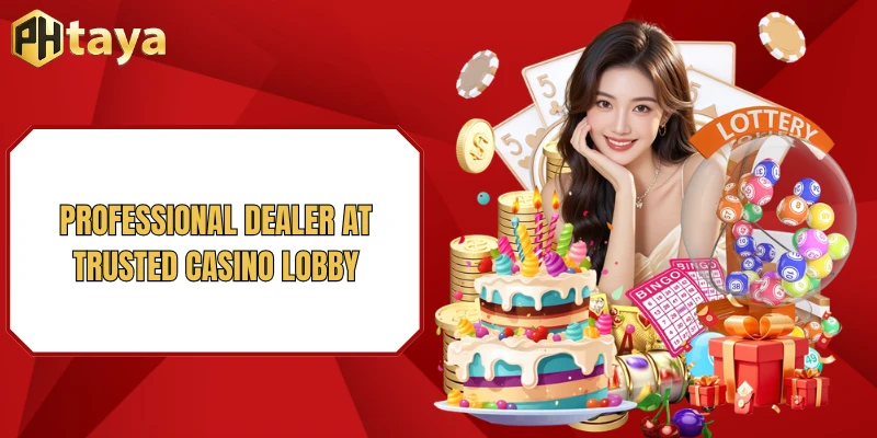 Professional dealer at trusted Casino lobby
