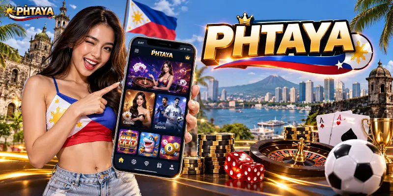 HOME 3 Official PHTAYA mobile app download interface illustrating secure installation steps and app-exclusive rewards for Android and iOS users.
